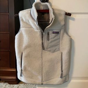 Patagonia Light- Gray/ Blue Fleece vest